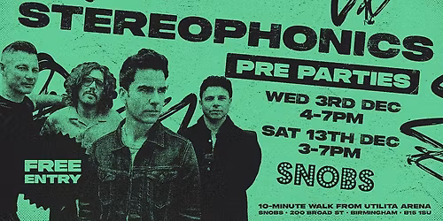 STEREOPHONICS GIG PREPARTY! 3rd Dec