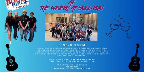 Karen's Line Dancing-BOOM Fitness at The Winery at Bull Run