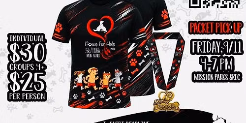 Paws Fur Help 5K Run\/ 1 Mile run