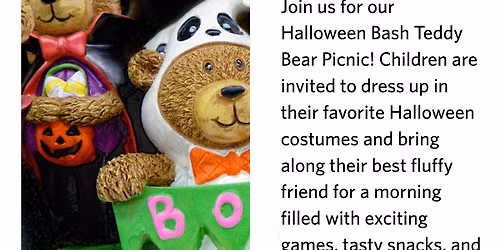 "Halloween Bash" - October Teddy Bear Picnic