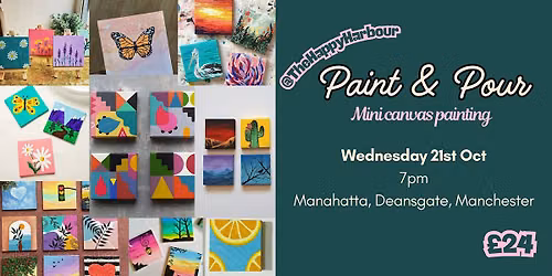 Paint & Pour: Mini Canvas Painting