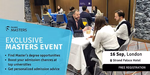 Discover the best Business Masters at the Access event in London on 16 Sept