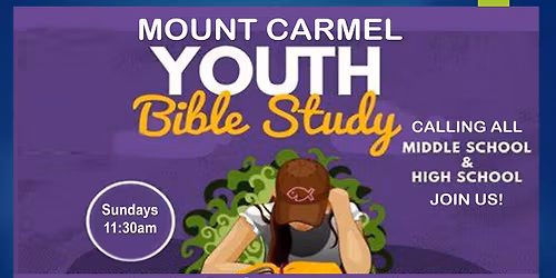 Youth Bible Study (6th-12th Grades) on Sundays