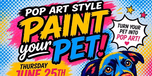 Paint Your Pet \u201cPop Art Style\u201d