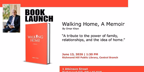The Launch of Walking Home, A Memoir by Omar Khan