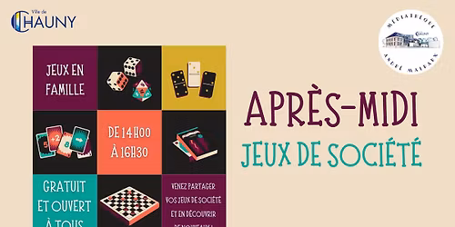 MEDIATHEQUE - Apr\u00e8s-midi jeux de soci\u00e9t\u00e9