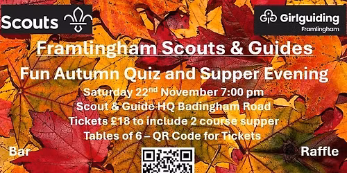 Fun Autumn Quiz and Supper Evening