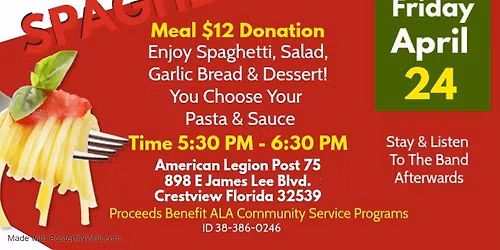 Auxiliary Spaghetti Dinner