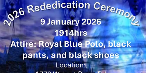 Rededication Ceremony