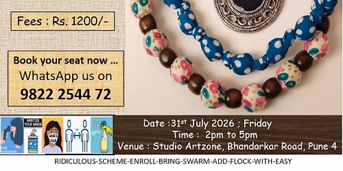 Fancy Fabric Jewellery Workshop