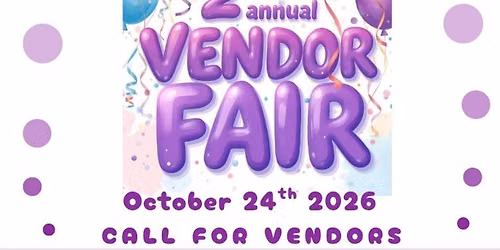 2nd Annual Fall Vendor Fair
