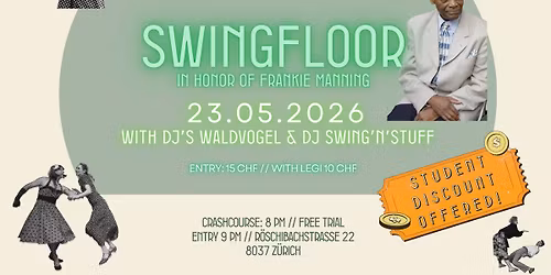 SwingFLOOR Party - in Honor of Frankie Manning