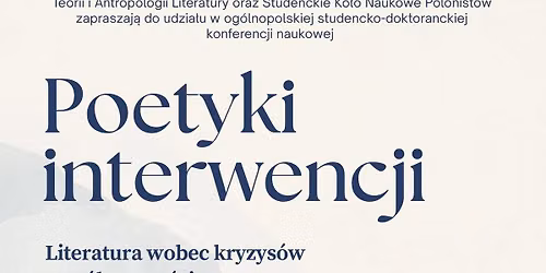 Poetyki interwencji: literatura wobec kryzys\u00f3w wsp\u00f3\u0142czesno\u015bci