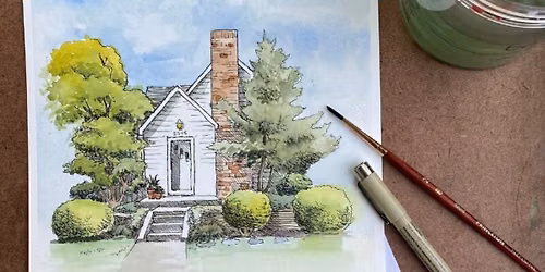 Whimsical Watercolor House Portraits 