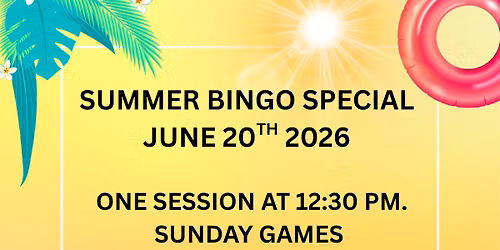 SUMMER BINGO SPECIAL 