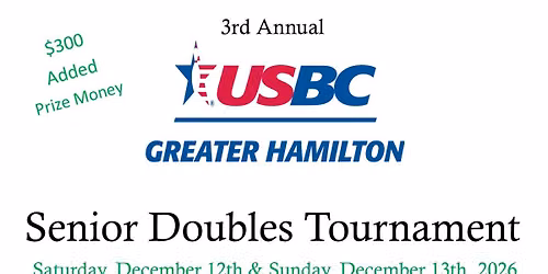 3rd Annual GHUSBC Senior Doubles Tournament