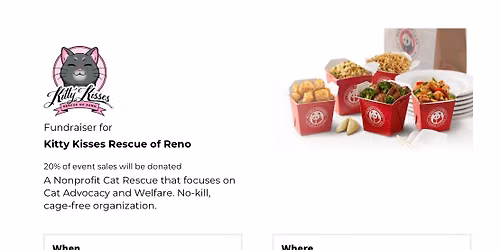 Panda Express Fundraiser for Kitty Kisses Rescue of Reno