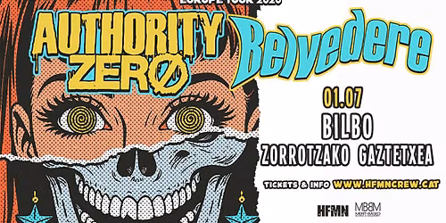 AUTHORITY ZERO + BELVEDERE @ Zorrotzako Gaztetxea, Bilbo