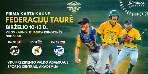 EUROPOS BEISBOLO FEDERACIJ\u0172 TAUR\u0116 | 2026 KAUNAS