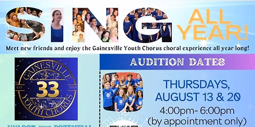 Gainesville Youth Chorus Auditions