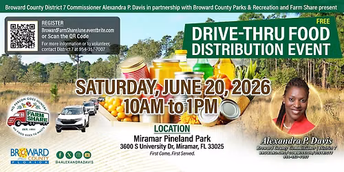 Free Drive-Thru Food Distribution Event