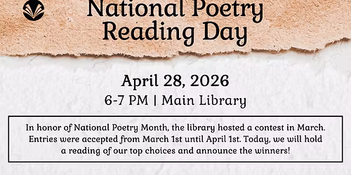 National Poetry Reading Day