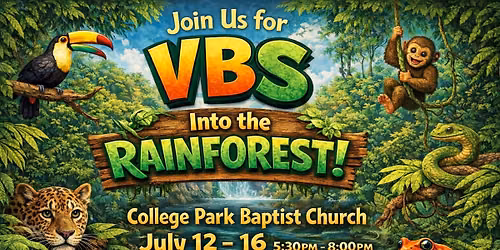 VBS 2026\u2013 INTO THE RAINFOREST