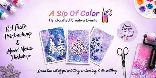 Mixed-Media Holiday Card making Workshop at Victory House in the Epicenter