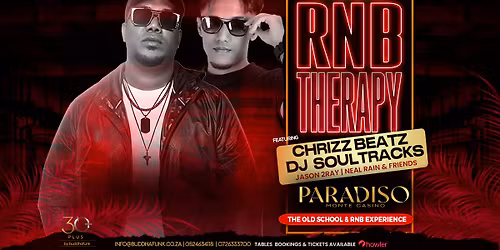 RnB Therapy ft Chrizz BEATZ & DJ Soultracks | Paradiso | Fri 24 Apr