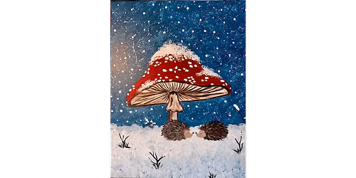 Snowy Day Shroom - Paint and Sip in Sacramento | Classpop!\u2122