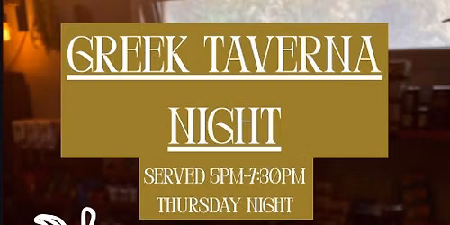 Greek taverna night 