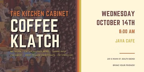 Kitchen Cabinet October Coffee Klatch