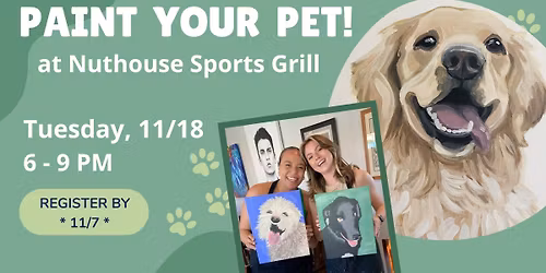 Paint Your Pet at Nuthouse!