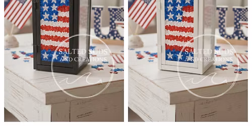 Resin and Crushed Glass Lantern Workshop - 2 Different Color and Size Options!