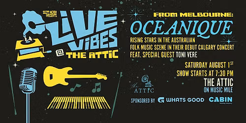 FROM MELBOURNE: OCEANIQUE, WITH VERY SPECIAL GUEST, TONI VERE