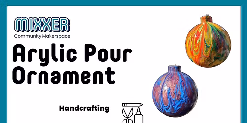 Acrylic Pour Ornament