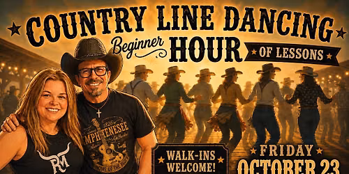 Country line dancing beginner hour