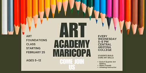 Art Foundations Class | Wednesday 5 PM | Ages 5\u201312