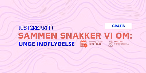 SAMMEN SNAKKER VI OM: UNGE INDFLYDELSE