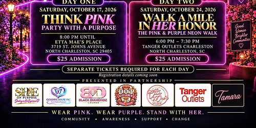 Walk A Mile In Her Honor: The Pink & Purple Neon Walk