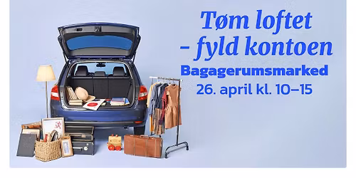 Bagagerumsmarked Randers Storcenter d. 26. april
