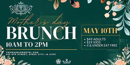 Mother's Day Brunch at Woodbury's Steakhouse