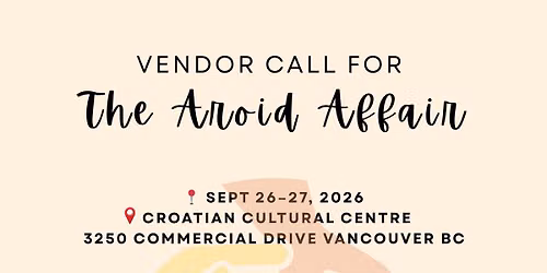 The Aroid Affair Plant Sale
