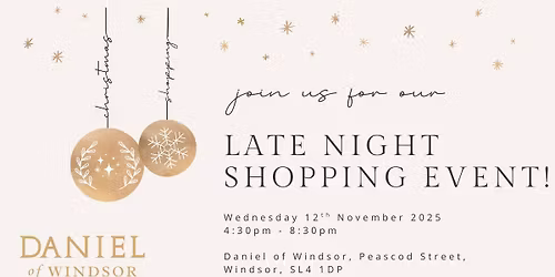Late Night Shopping Event 2025