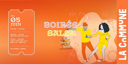 Soirée 100% Salsa 💃 — 2 cours Victor Hugo, 42000 Saint Etienne, France