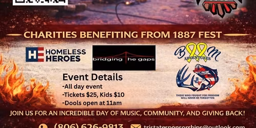 Bart Crow LIVE + Battle of the Bands 1887 Fest