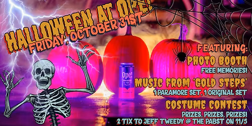 Halloween @ Ope! - Live music from Gold Steps (Paramore & Original sets + Costume Contest)