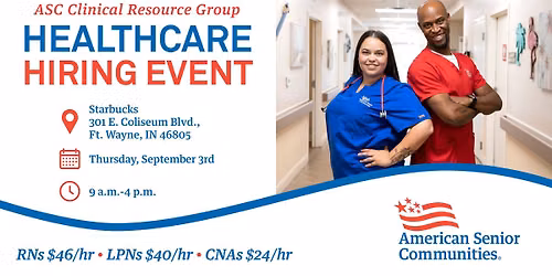 Ft. Wayne, IN: CRG Healthcare Hiring Event