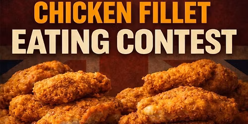 Official British Eating League Chicken Fillet Eating Contest - Hosted By Dad Loves Food