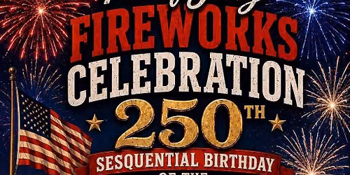 Firework show at Restoration Ranch